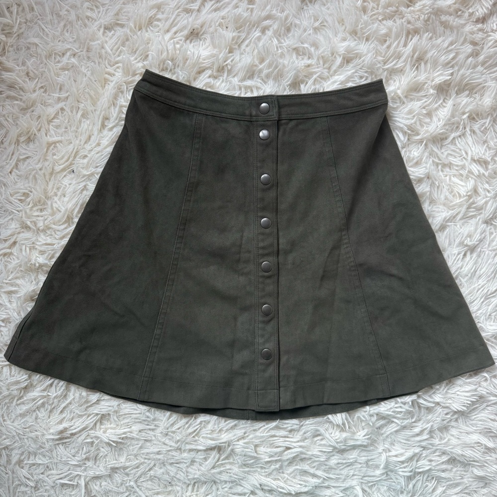 Abercrombie & Fitch Dark Green A-Line Skirt